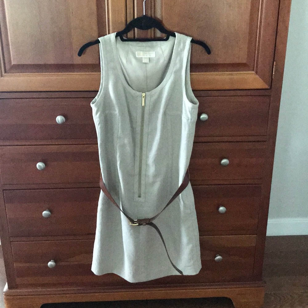 Michael Kors Lined Linen Dress -size 8